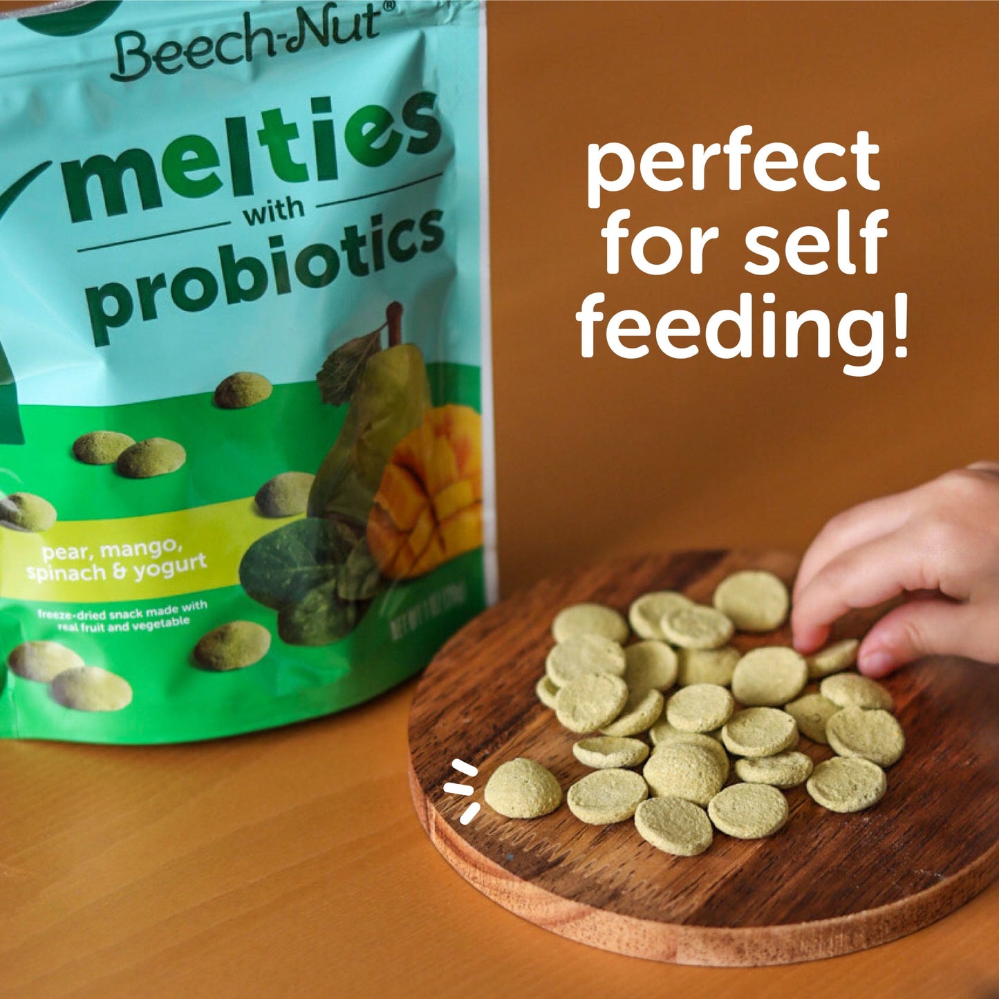 (2 Pack)  Probiotic Melties Apple Carrot Mango Yogurt Melts Baby & Toddler Snack, 1Oz Bag