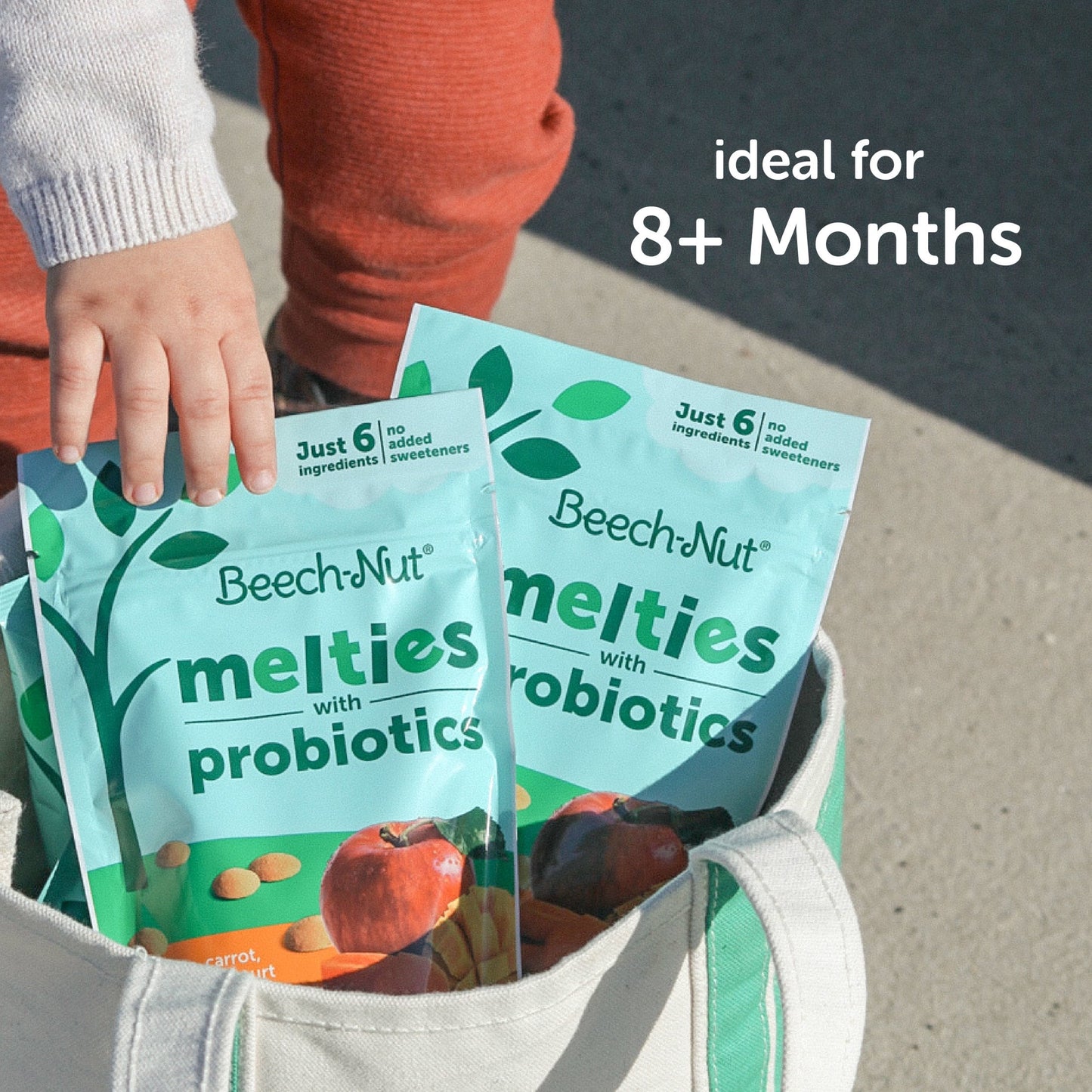 (2 Pack)  Probiotic Melties Apple Carrot Mango Yogurt Melts Baby & Toddler Snack, 1Oz Bag