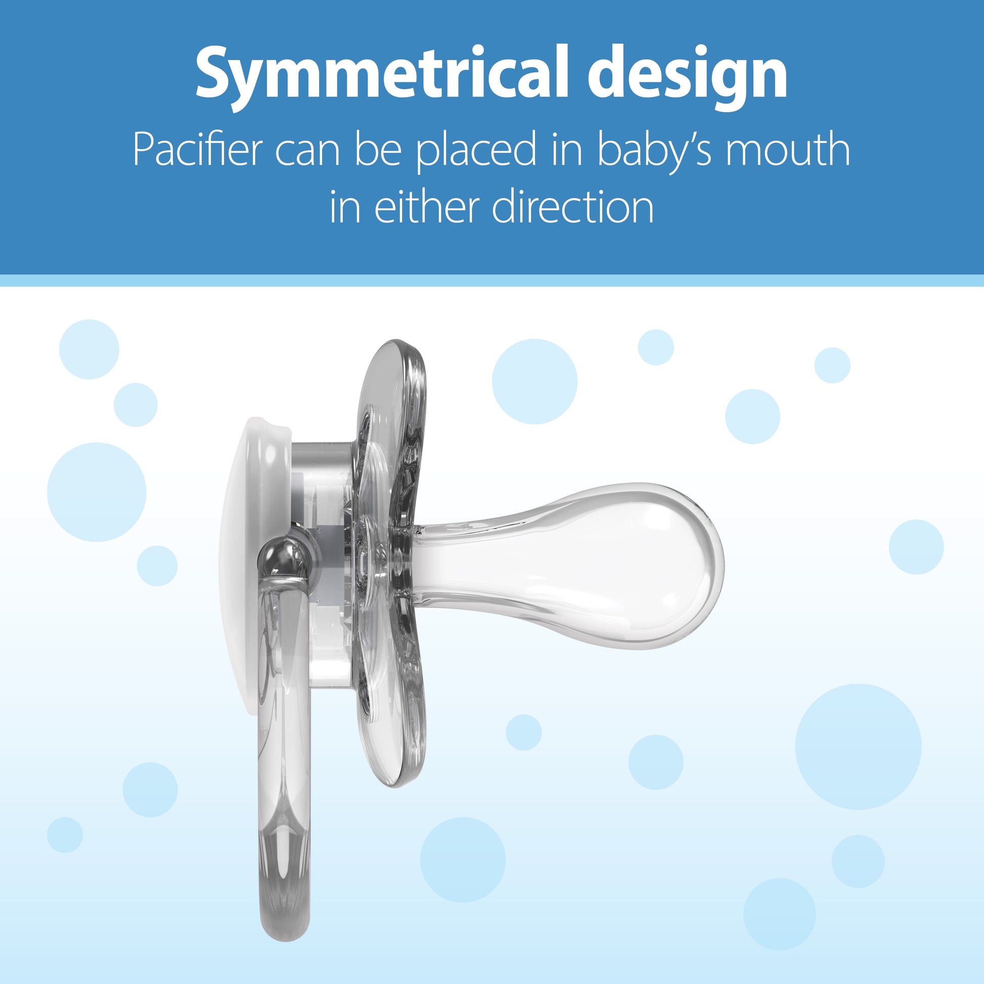 Advantage Baby Pacifier, Fully Symmetrical, Silicone Bulb, 6-18M, BPA Free, Squirrel/Glow, 4 Pack